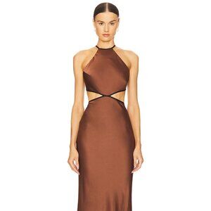 Misha Edem Dress Brown